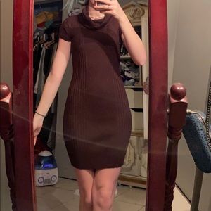 Brown planet gold dress